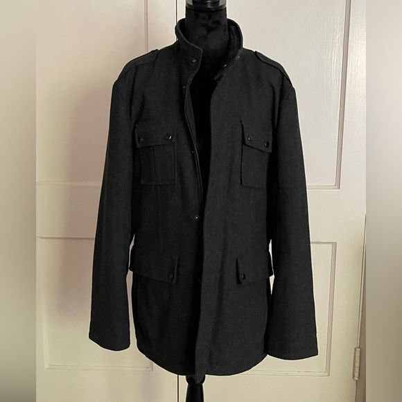 calvin klein men's wool jacket
